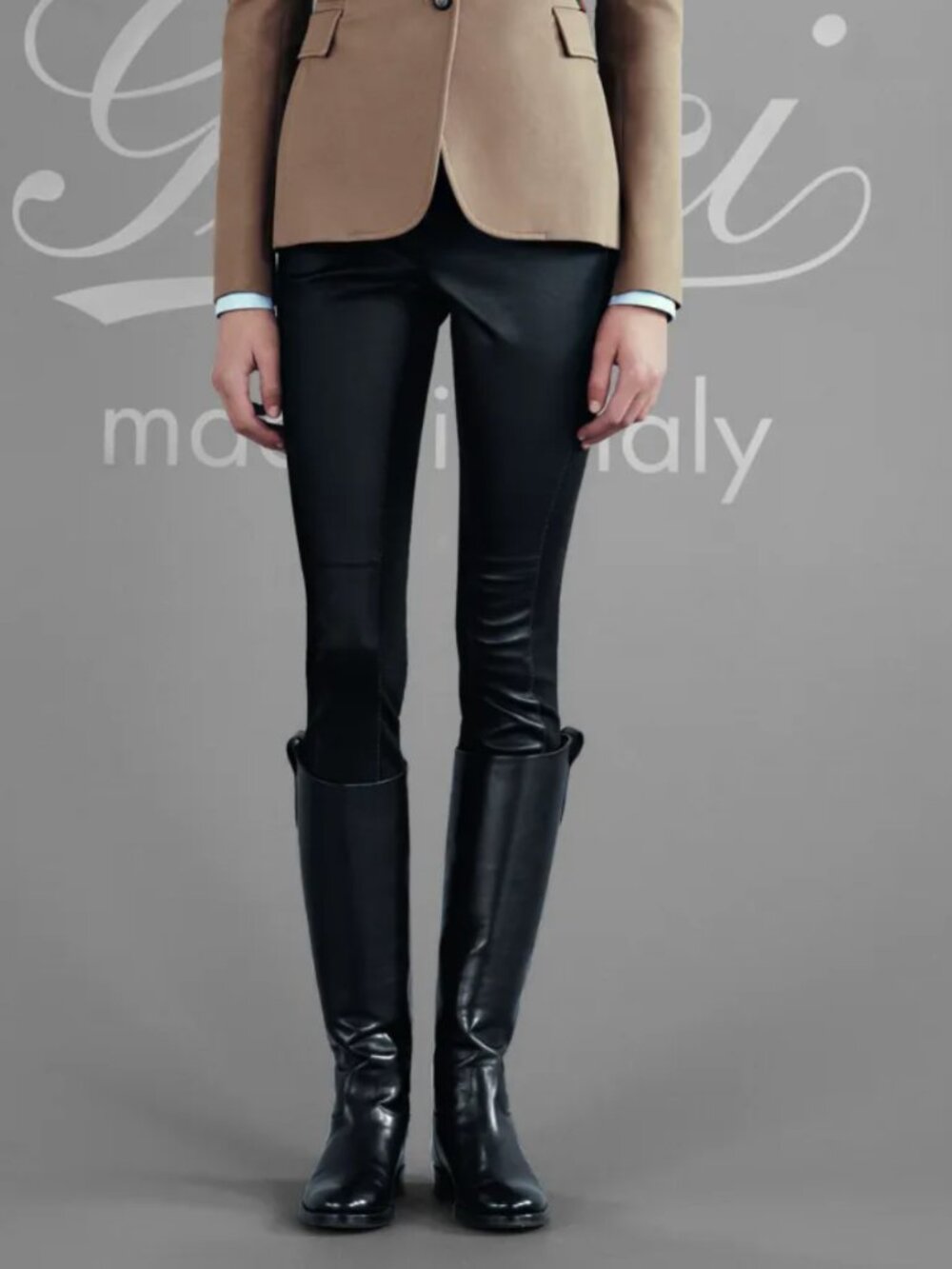 Gucci Equestrian Riding Pants with Leather Like New